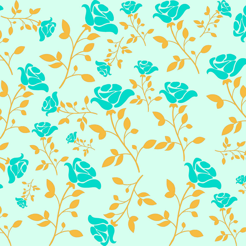 best aqua green floral roses cotton double bed bedsheets online sample